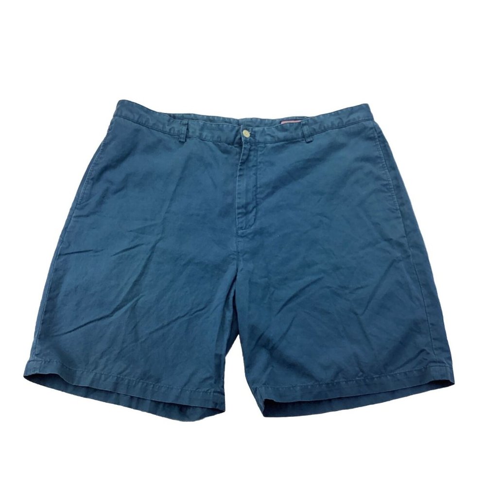 Vineyard Vines Club Short Men’s Size 42 Broken In Chino Blue Flat Front
